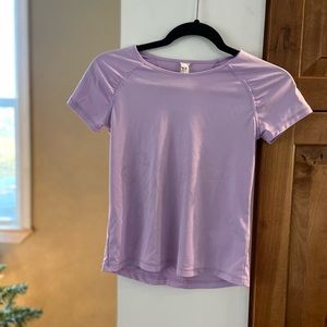 Lavender workout shirt kids
